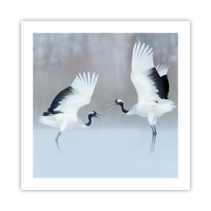 Poster - Danza nella nebbia - 50x50 cm