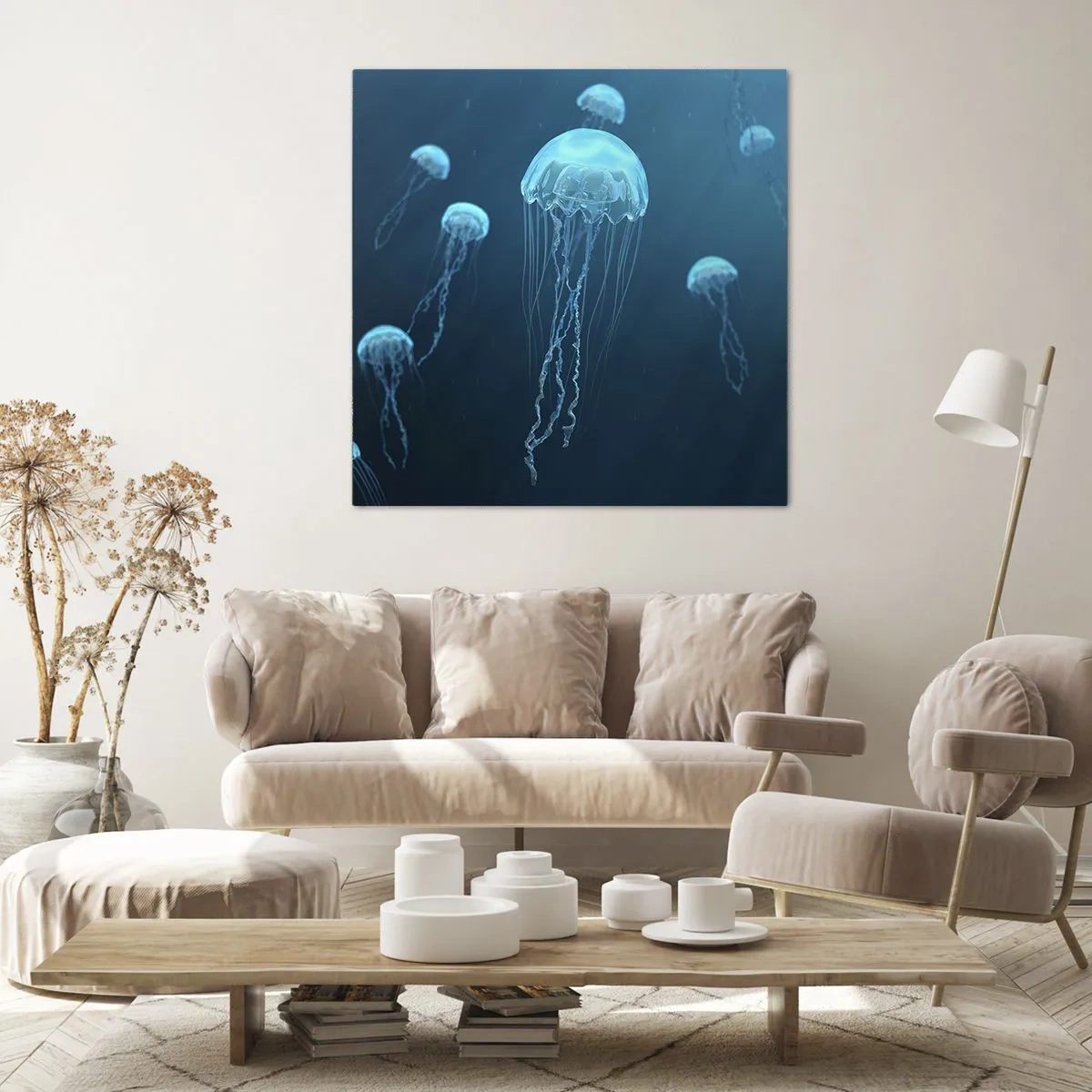 Quadro su tela - Stampe su Tela - La danza oceanica - 30x30 cm