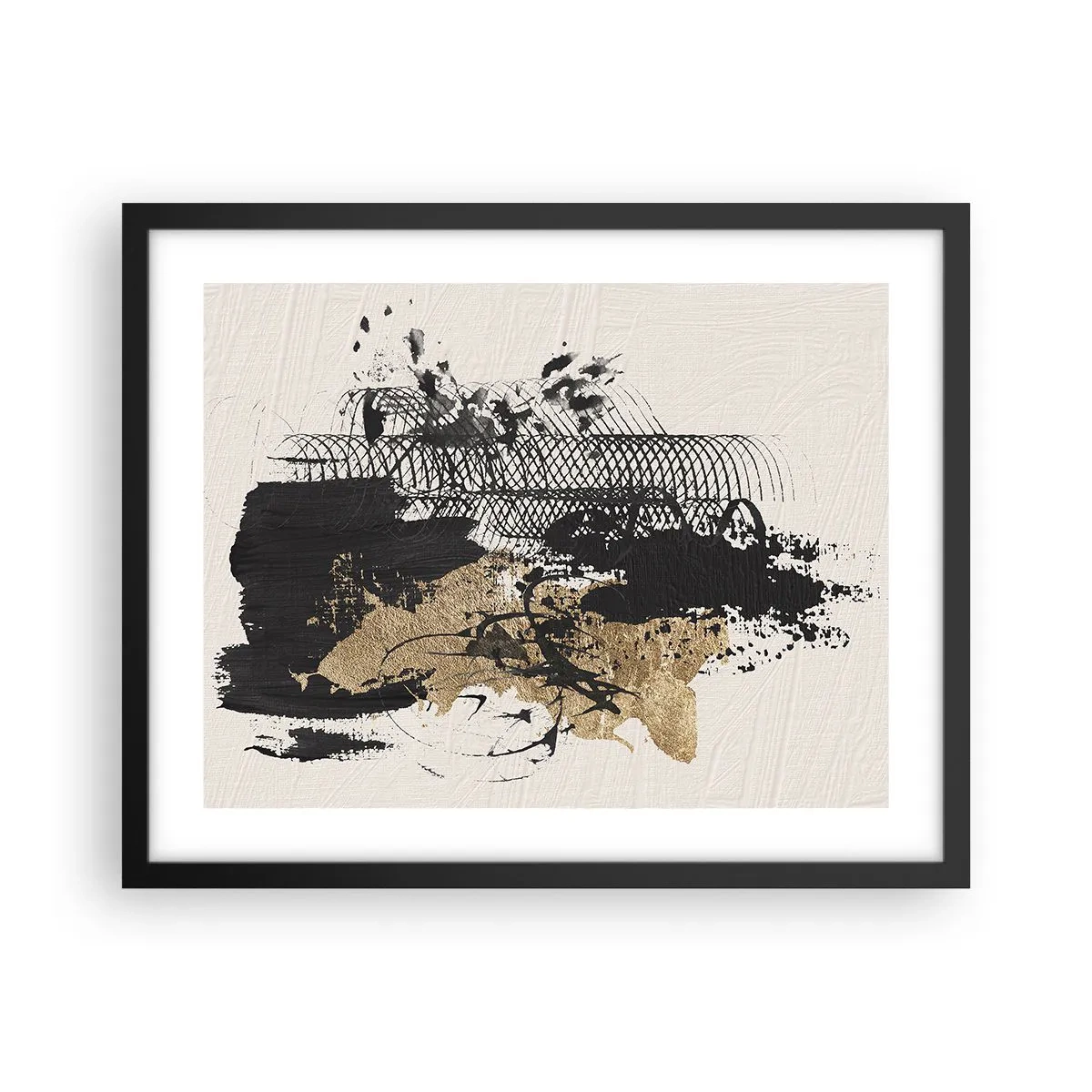 Poster in cornice nera - Composizione con passione - 50x40 cm