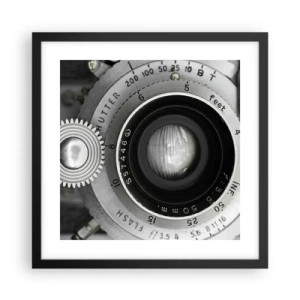 Poster in cornice nera - Racconto su Hollywood - 40x40 cm