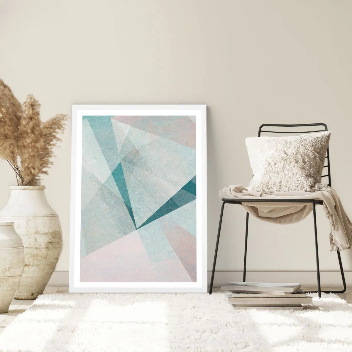 Poster in cornice bianca - Con calma ma dinamicamente - 50x70 cm