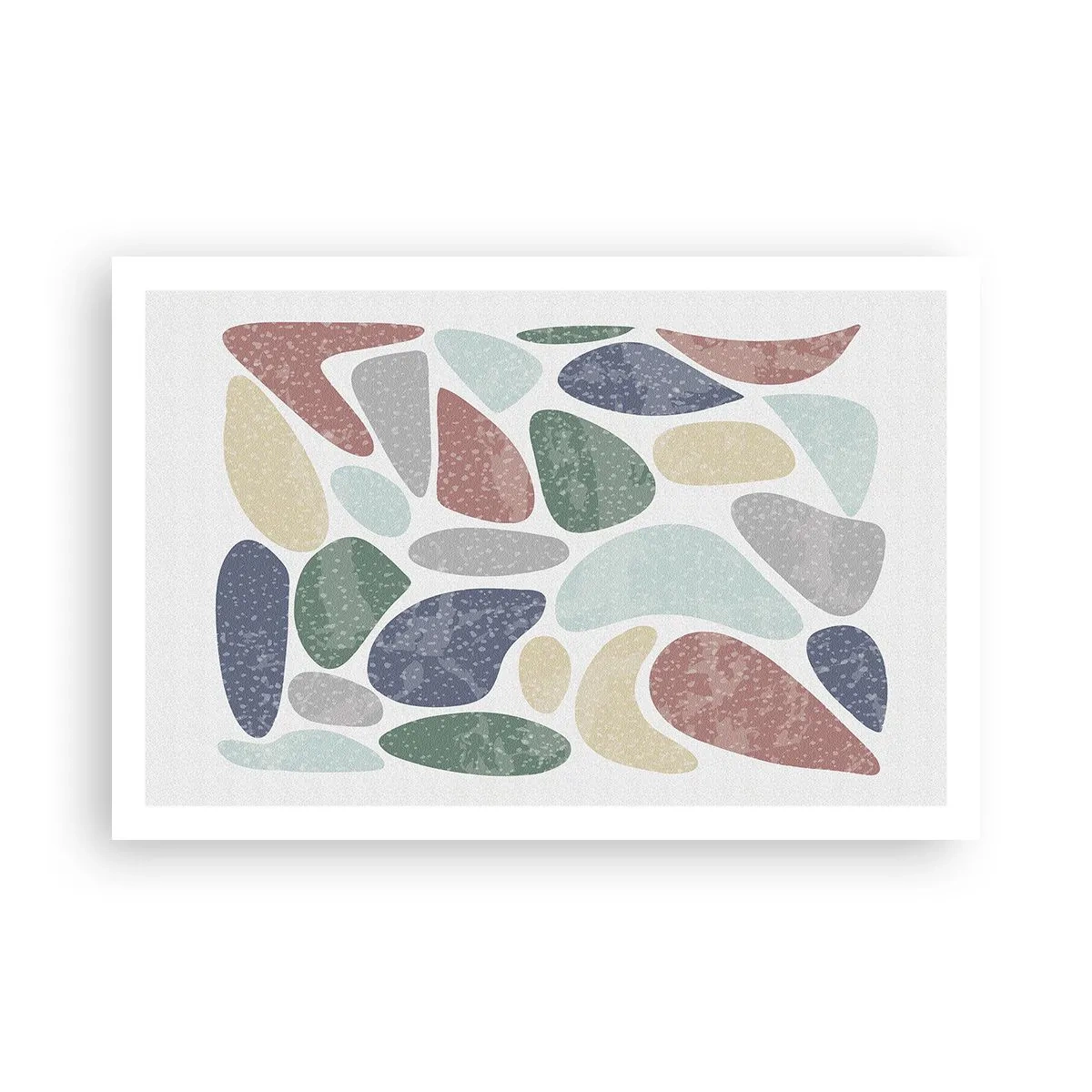 Poster - Mosaico di colori incipriati - 91x61 cm