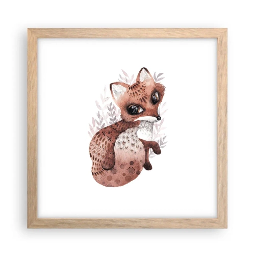 Poster in cornice rovere chiaro - Semplicemente da amare - 30x30 cm