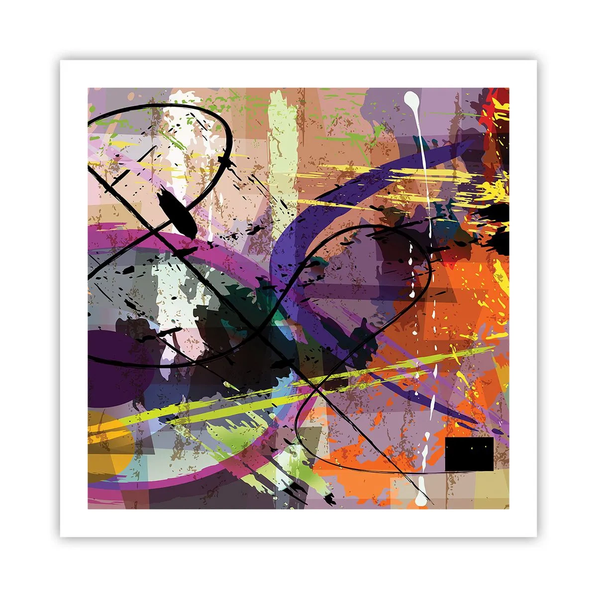 Poster - Per la via diritta o tortuosa - 60x60 cm