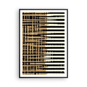 Poster in cornice nera - Astrazione architettonica - 70x100 cm