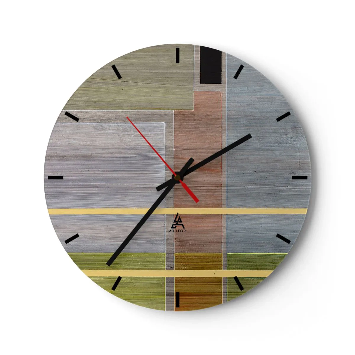 Orologio da parete - Orologio in Vetro - Semplice e tranquillo - 40x40 cm