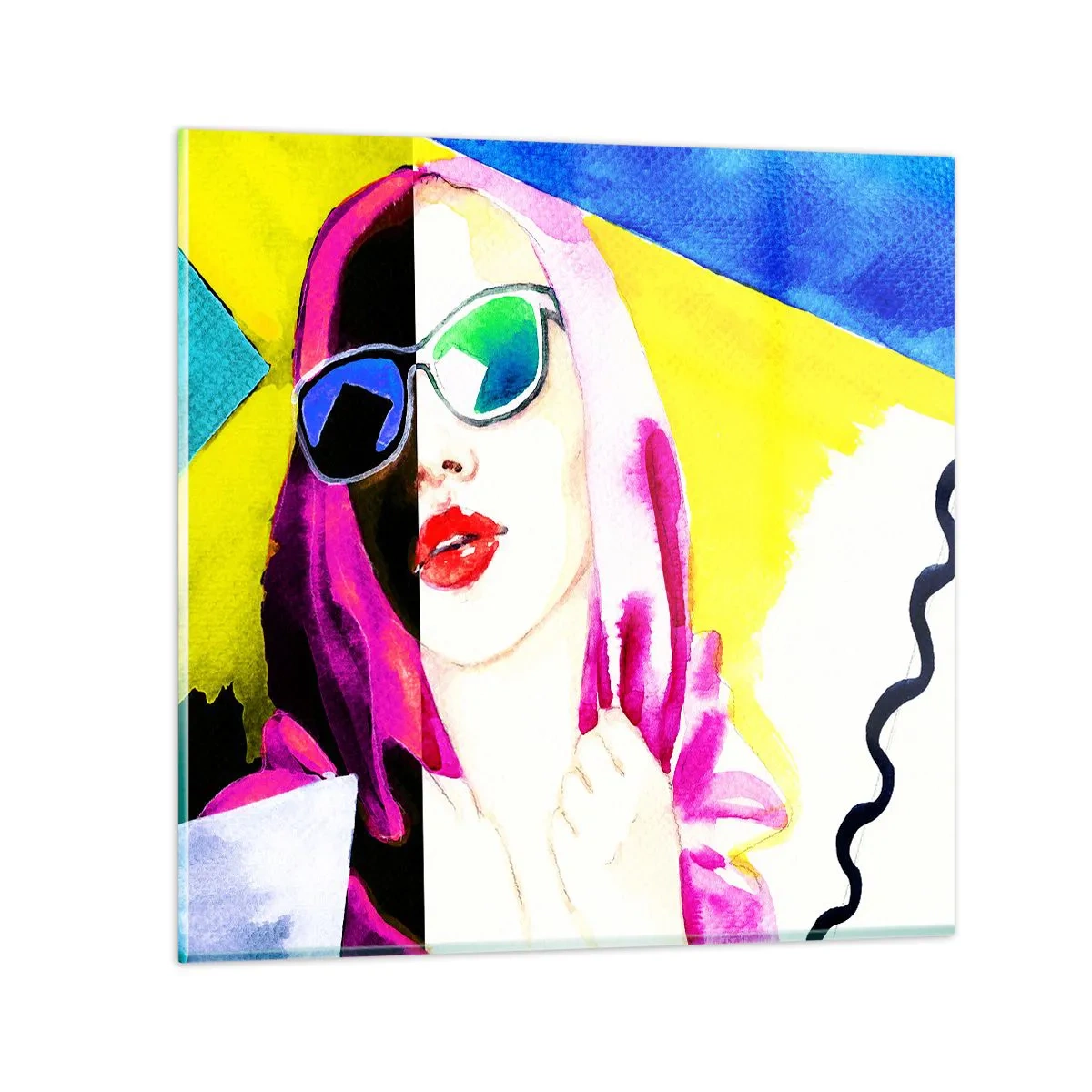 Quadro su vetro - Non sono bianca e non sono nera - 60x60 cm