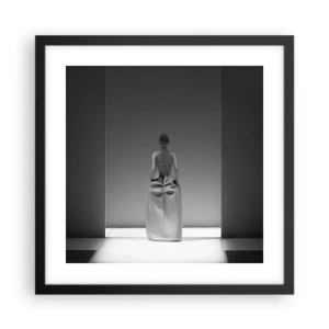 Poster in cornice nera - Semplicità raffinata - 40x40 cm