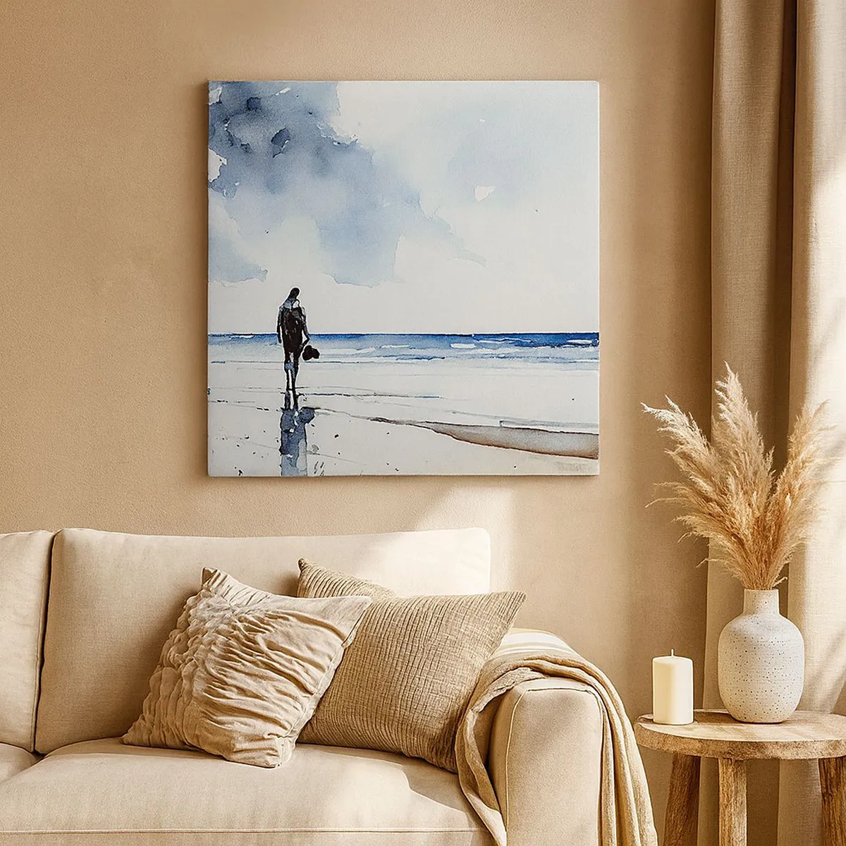 Quadro su tela - Stampe su Tela - Dialogo con il mare - 30x30 cm