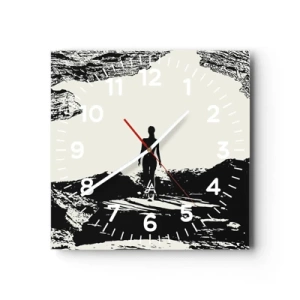 Orologio da parete - Orologio in Vetro - Un nuovo sguardo - 30x30 cm