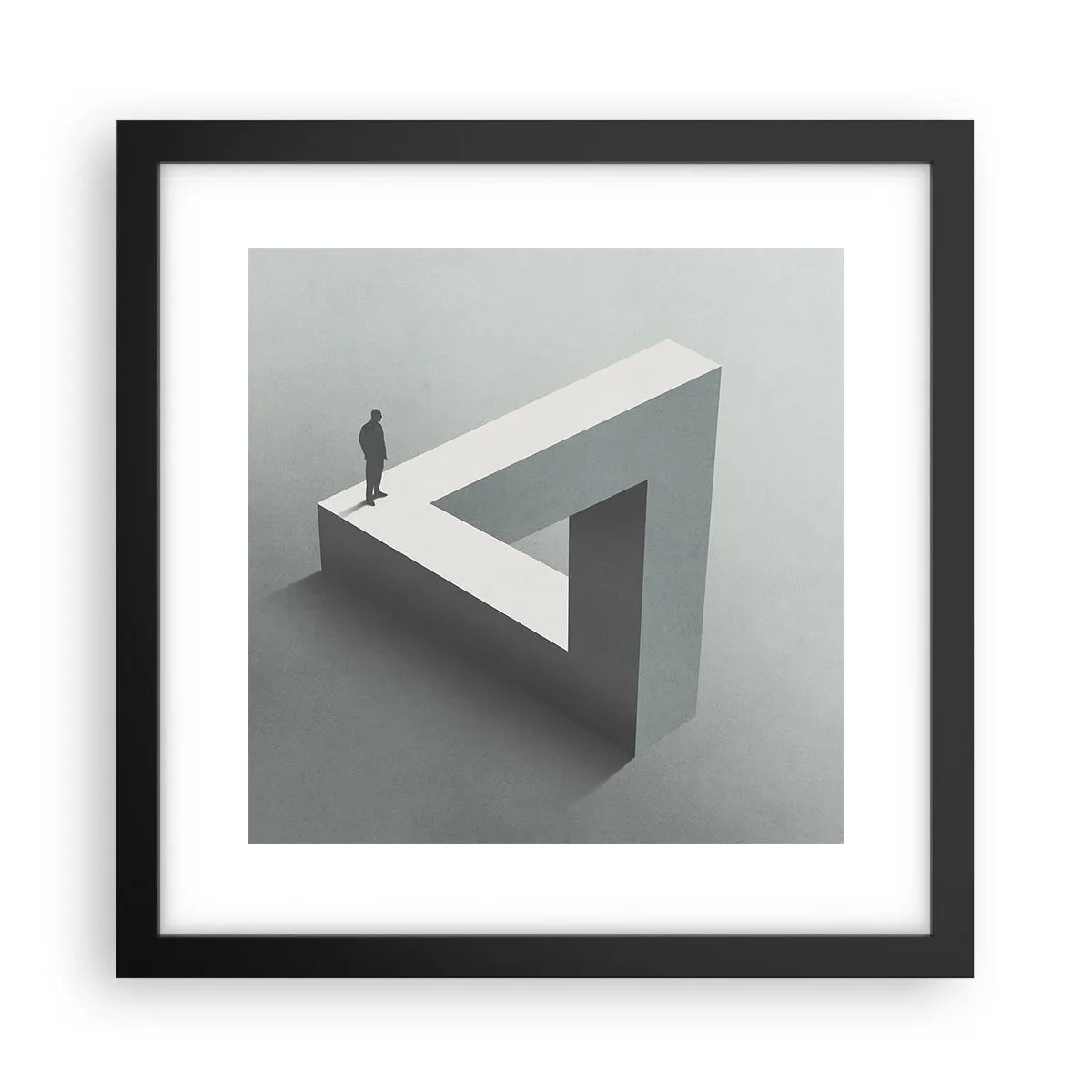 Poster in cornice nera - Eppure è possibile - 30x30 cm