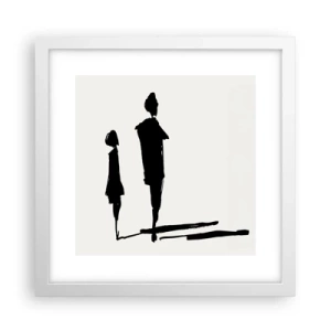 Poster in cornice bianca - Sicuramente insieme? - 30x30 cm