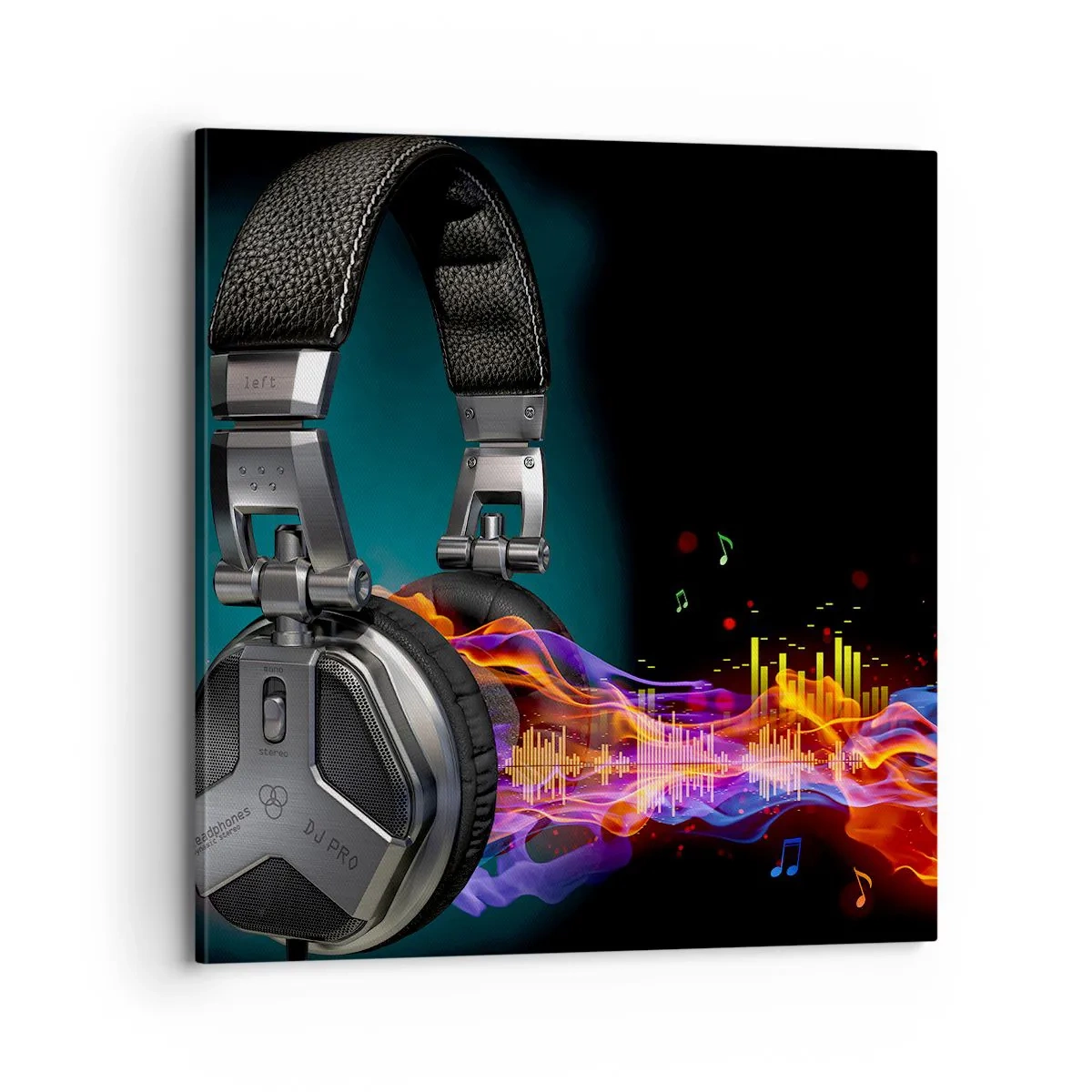 Quadro su tela - Stampe su Tela - Nel fuoco della musica - 70x70 cm