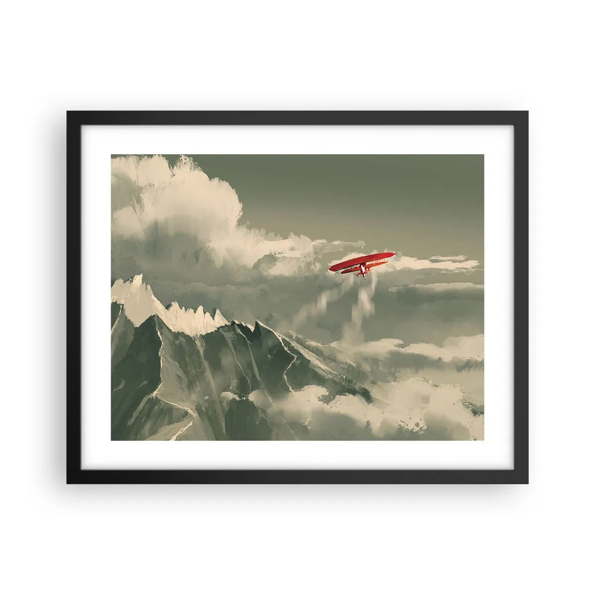 Poster in cornice nera - Pioniere senza paura - 50x40 cm