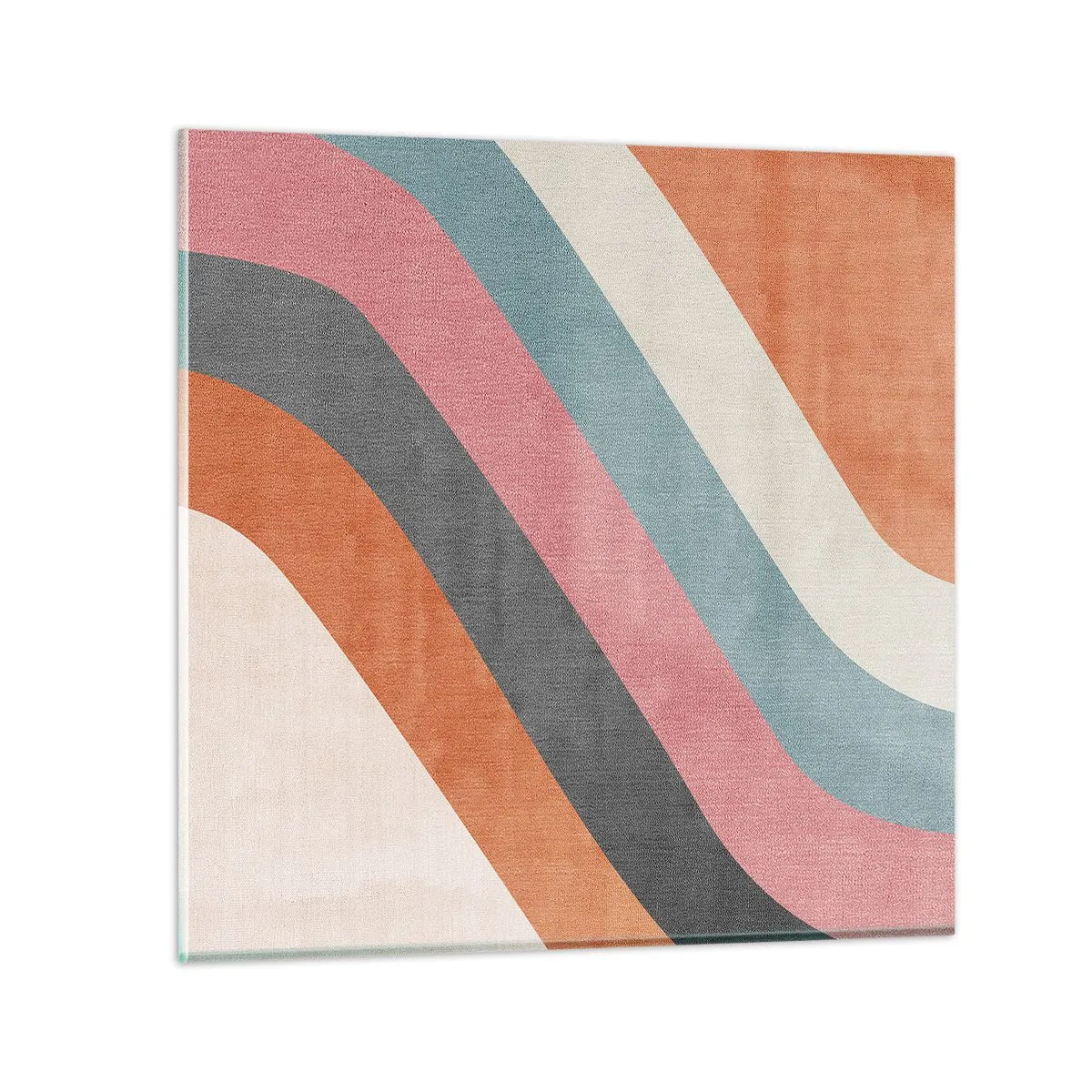 Quadro su vetro - Composizione diagonale: movimento - 40x40 cm