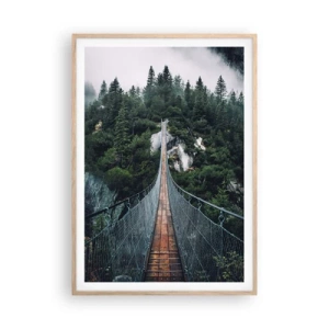 Poster in cornice rovere chiaro - Solo per le aquile - 70x100 cm