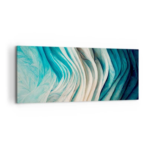 Quadro su tela - Stampe su Tela - Blu insaziabile - 100x40 cm