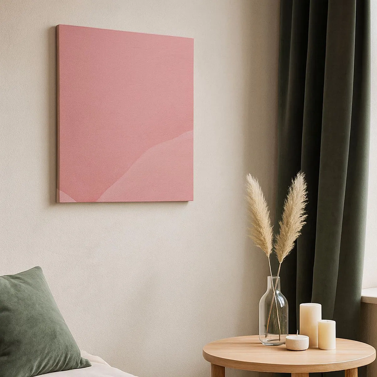 Quadro su tela - Stampe su Tela - Composizione organica in rosa - 30x30 cm