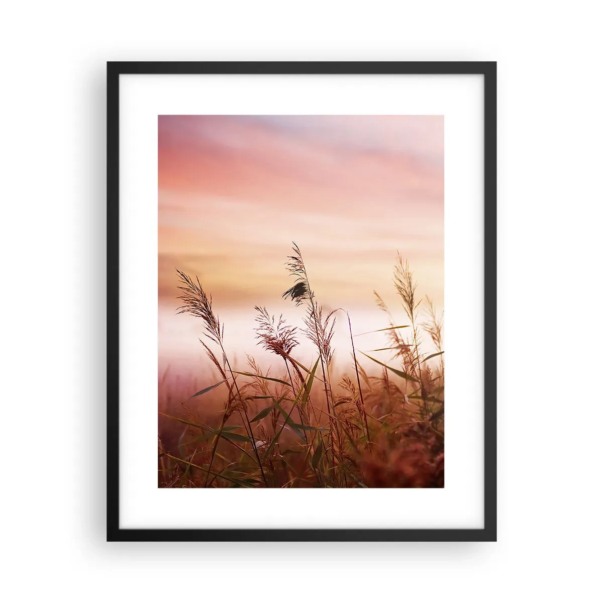 Poster in cornice nera - Aquiloni, denti di leone, vento - 40x50 cm