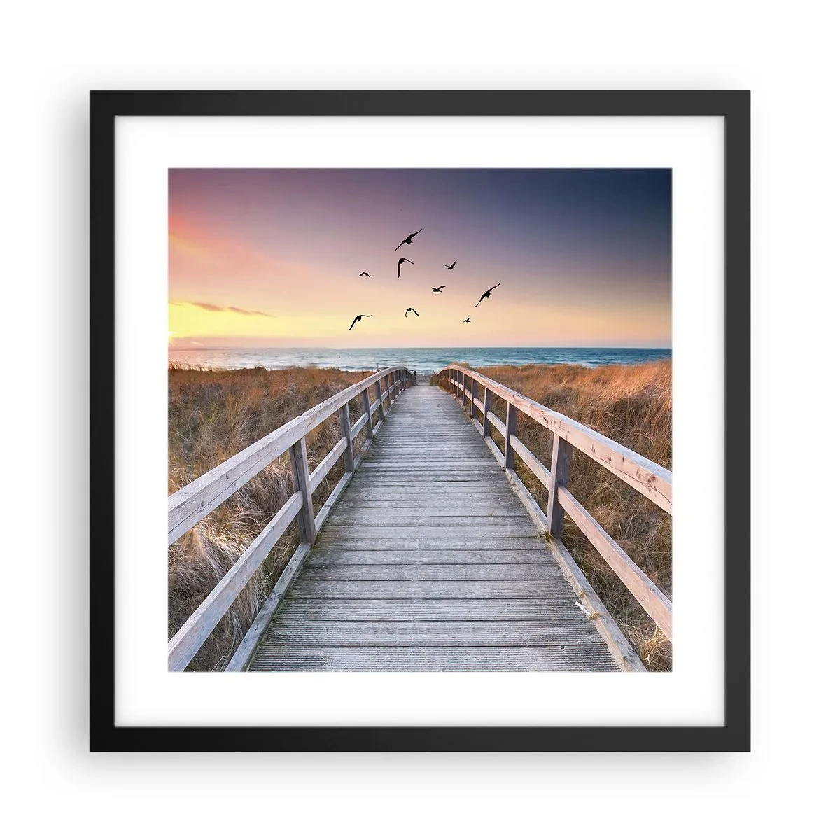 Poster in cornice nera - Spazio per volare - 40x40 cm