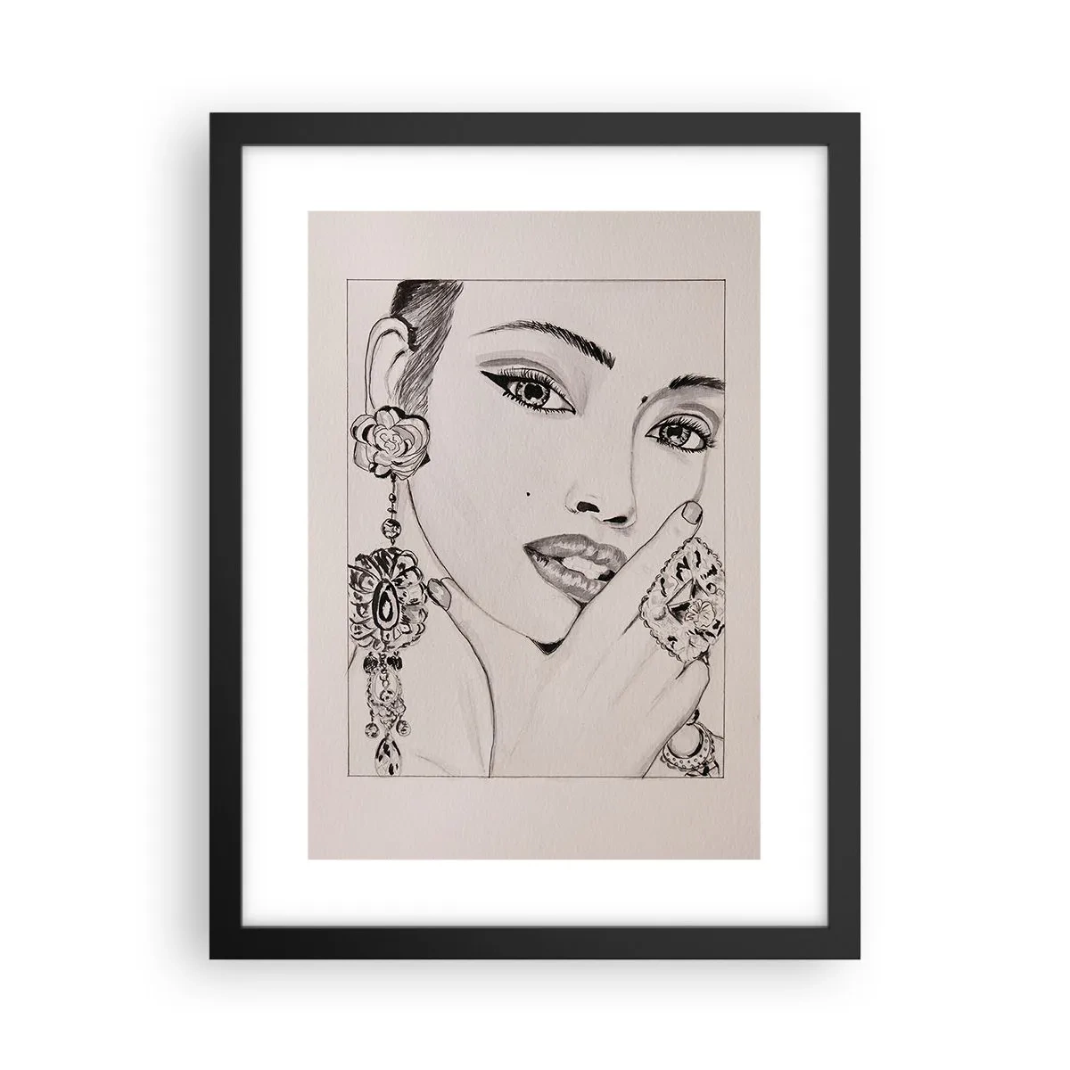 Poster in cornice nera - Il gioiello più bello - 30x40 cm