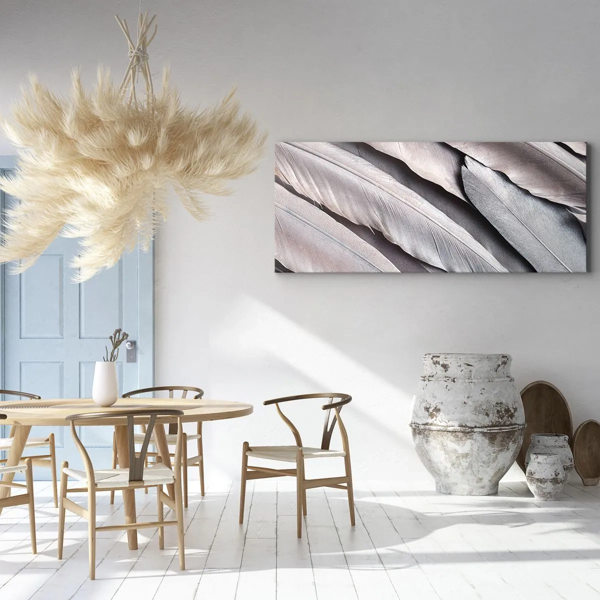 Quadro su tela - Stampe su Tela - Argento rosato - 100x40 cm