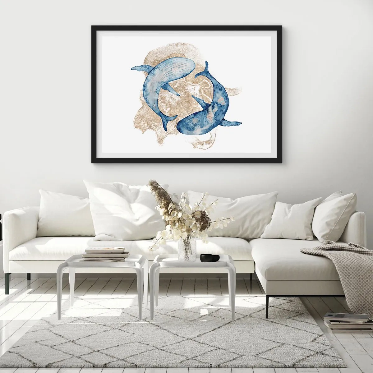 Poster in cornice nera - Amicizia o amore? - 50x40 cm