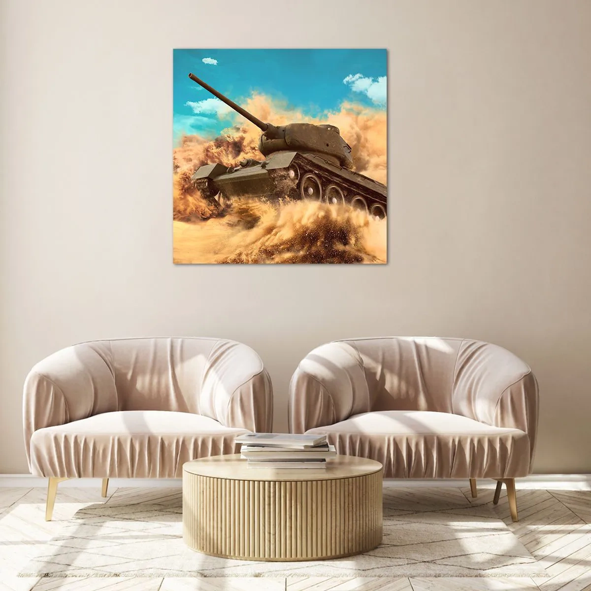 Quadro su vetro - Imbattibile - 40x40 cm