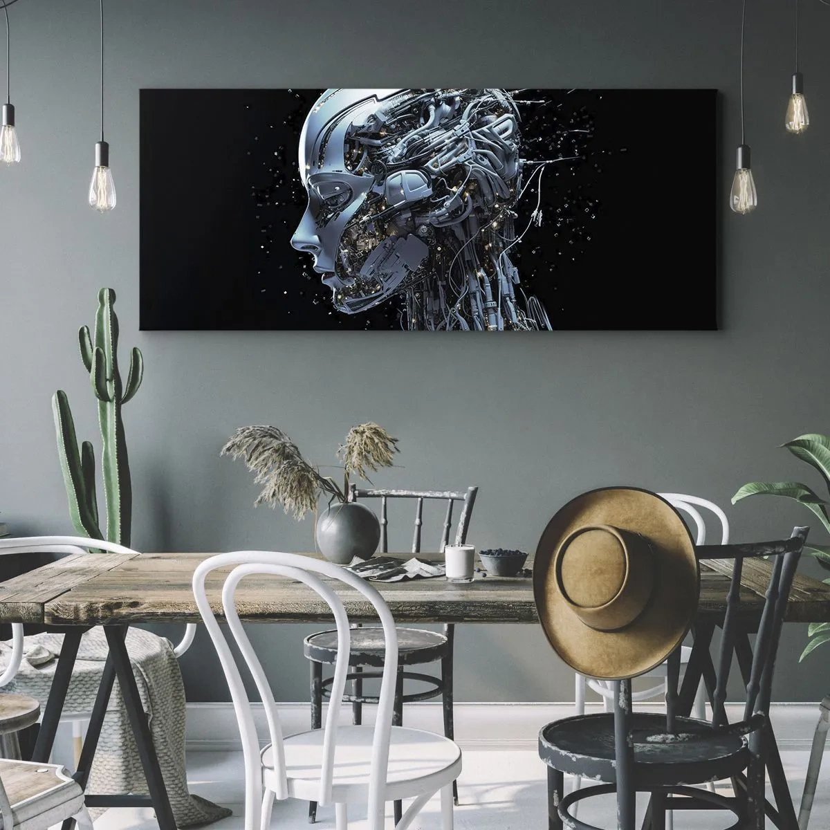Quadro su tela - Stampe su Tela - La tecnologia è donna - 100x40 cm