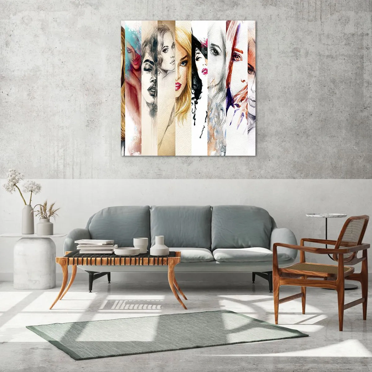 Quadro su vetro - E sei sempre tu - 60x60 cm