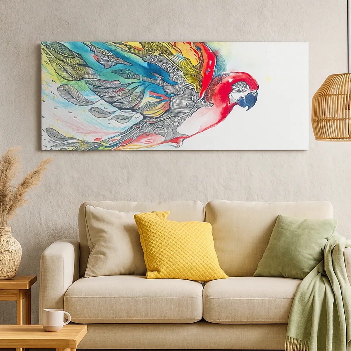 Quadro su tela - Stampe su Tela - Vivi a colori - 30x30 cm