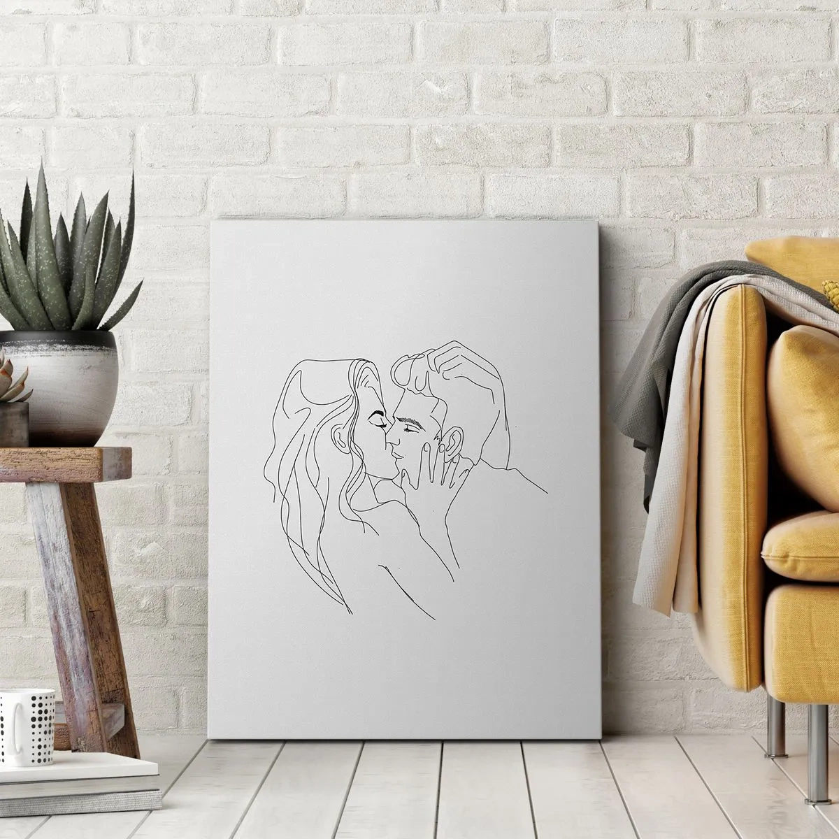 Quadro su tela - Stampe su Tela - La stessa linea - 45x80 cm