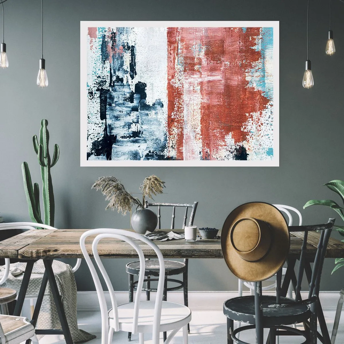 Poster - Astratto in due metà - 91x61 cm