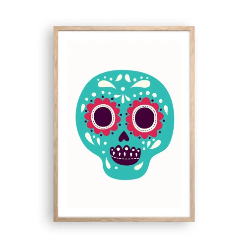 Poster in cornice rovere chiaro - Vita: un gioco fino alla morte - 50x70 cm