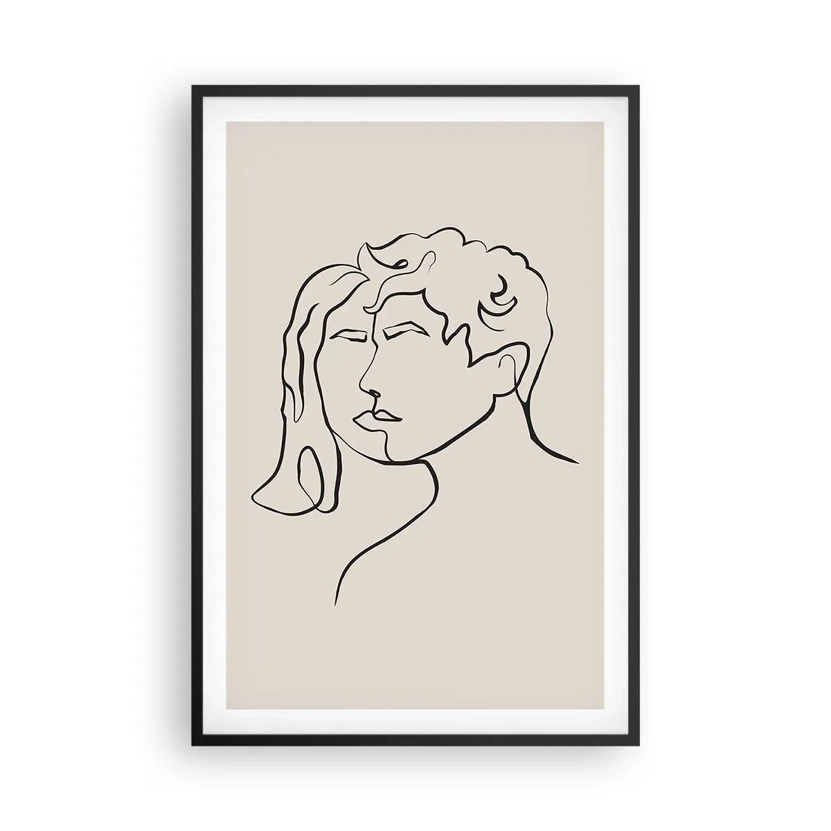 Poster in cornice nera - E divennero una cosa sola - 61x91 cm