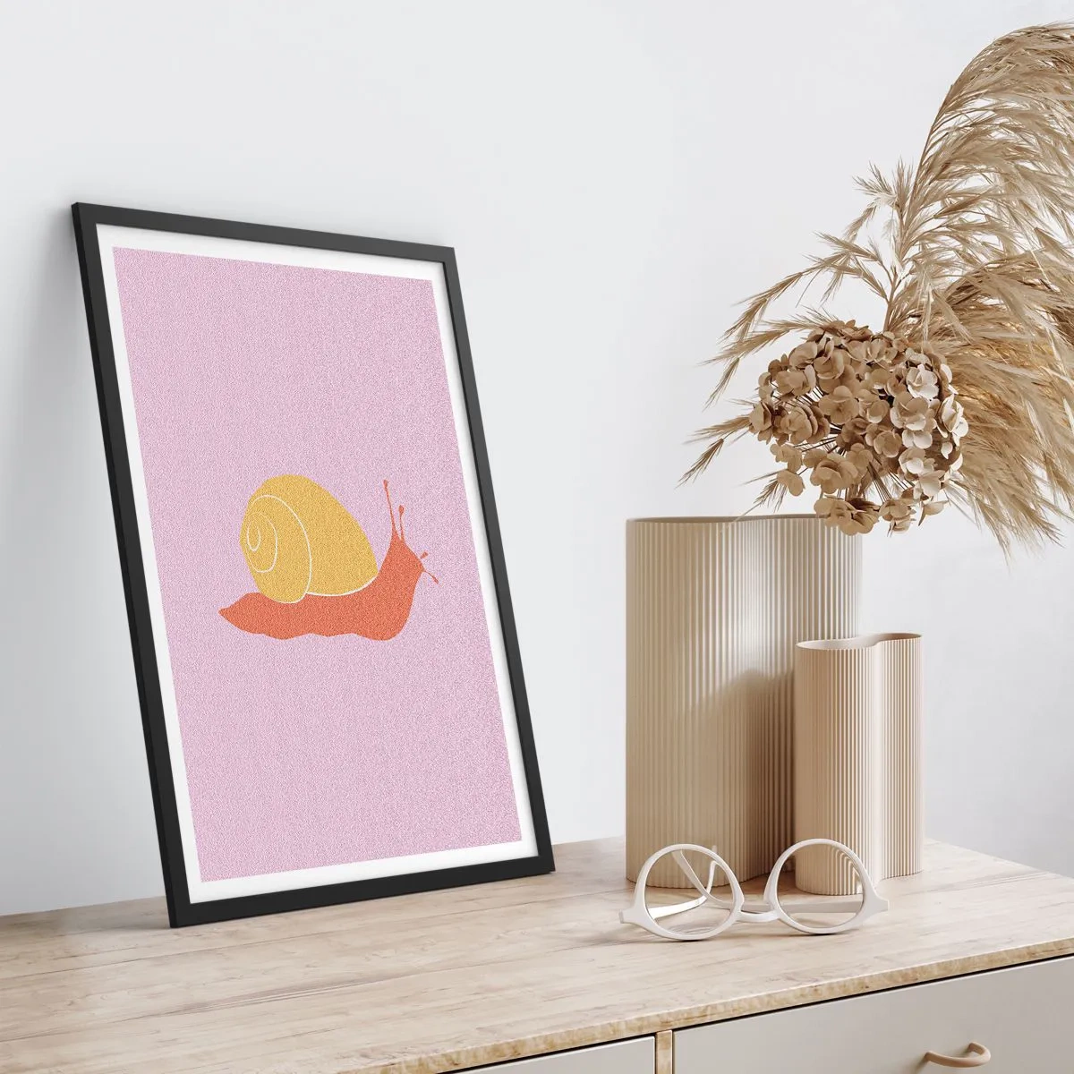 Poster in cornice nera - Non c'è fretta - 61x91 cm