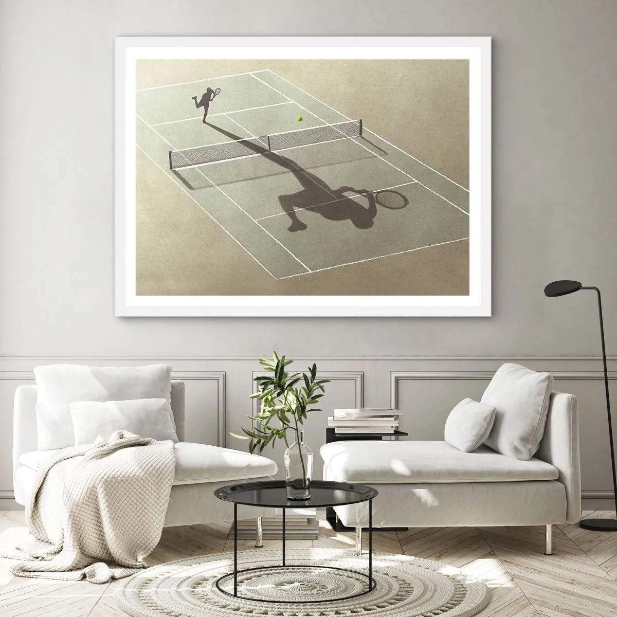 Poster in cornice bianca - Sconfiggere se stesso - 50x40 cm
