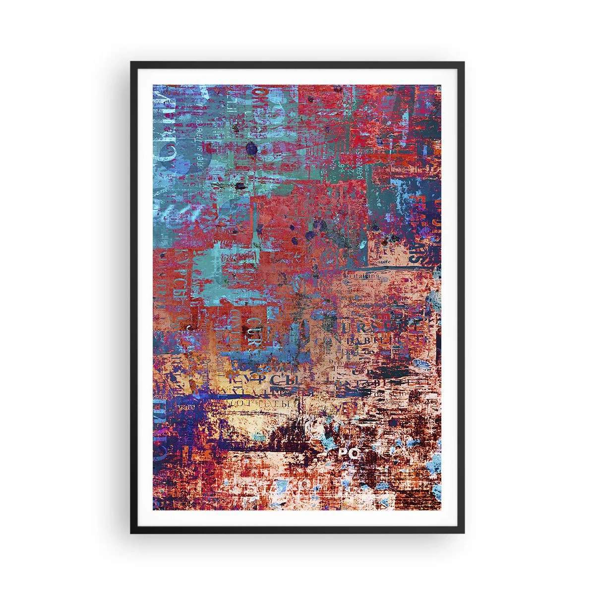 Poster in cornice nera - Memoria e dimenticanza - 70x100 cm