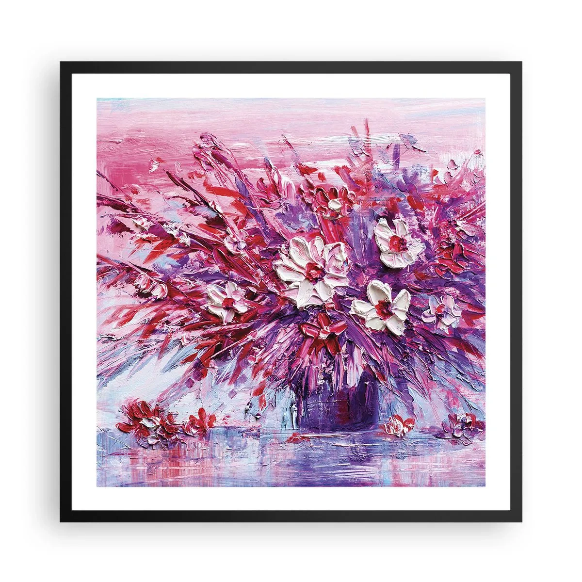 Poster in cornice nera - Innocenza e passione - 60x60 cm