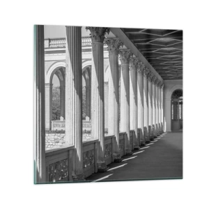 Quadro su vetro - Portico soleggiato - 30x30 cm