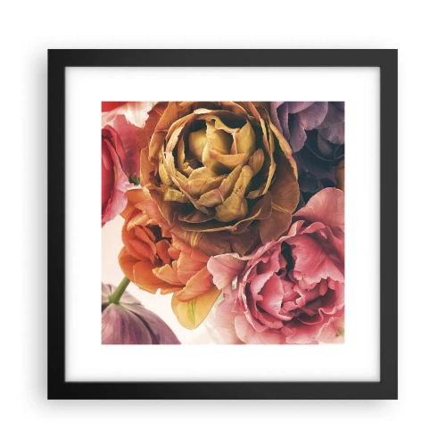 Poster in cornice nera - La festa della vita - 30x30 cm