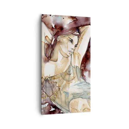 Quadro su tela - Stampe su Tela - Di umore lilla - 55x100 cm