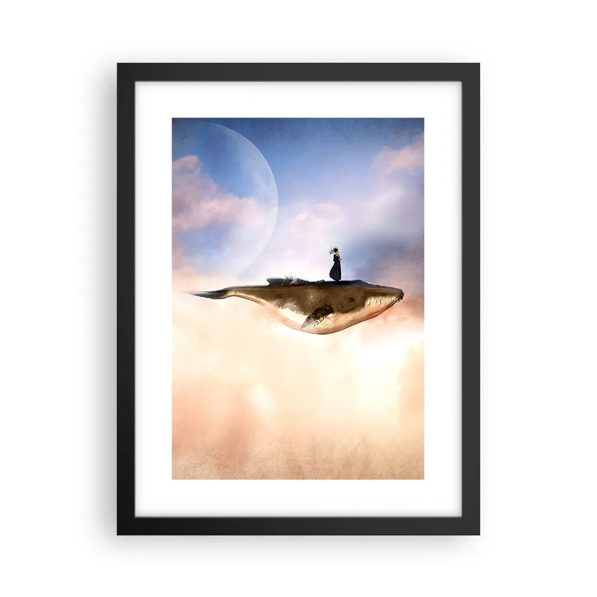 Poster in cornice nera - Viaggio surreale - 30x40 cm