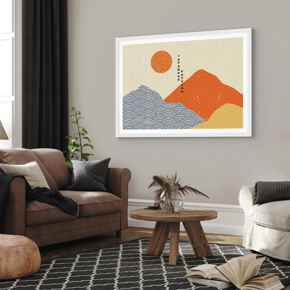 Poster in cornice bianca - Spirito giapponese - 91x61 cm