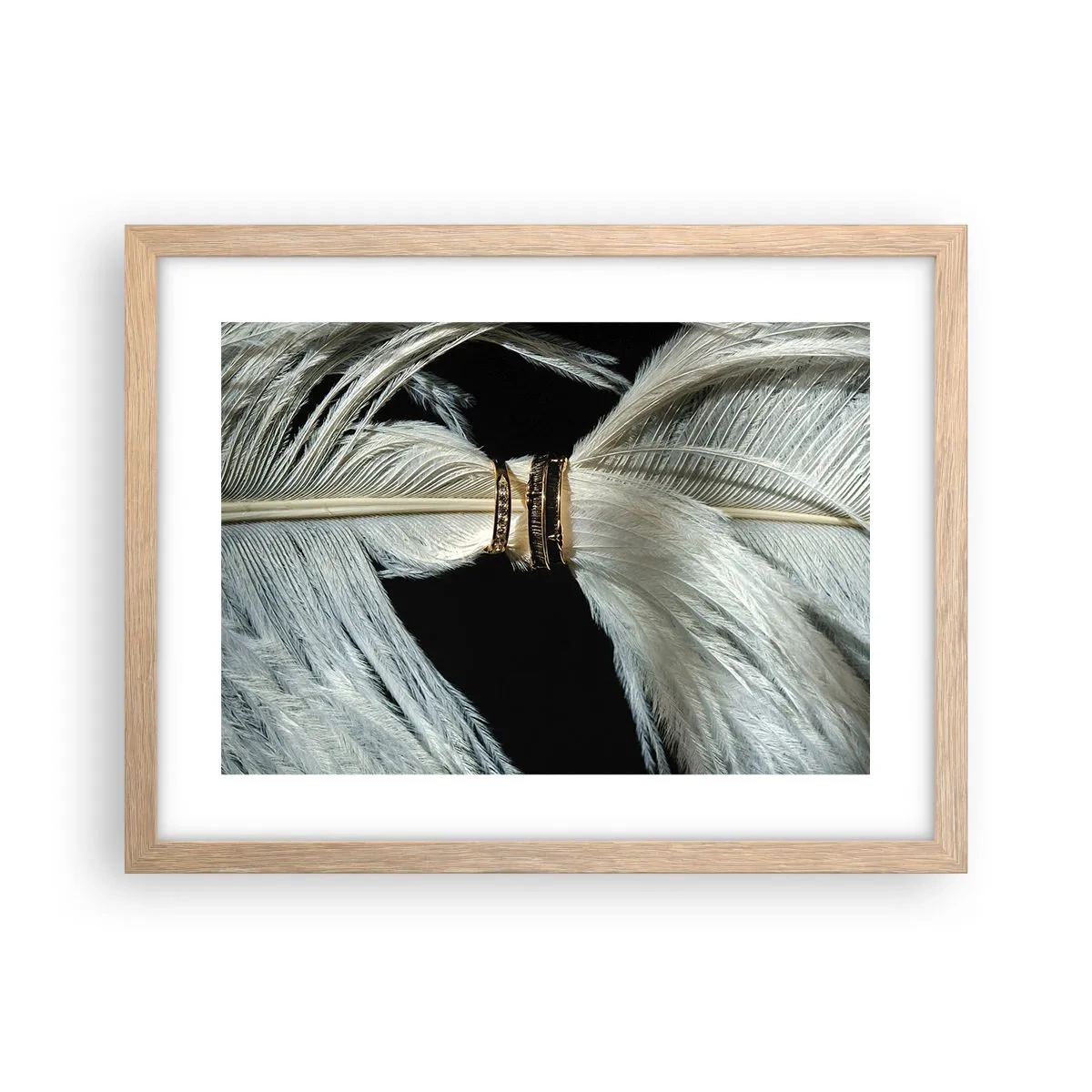 Poster in cornice rovere chiaro - ...e non ti lascerò... - 40x30 cm
