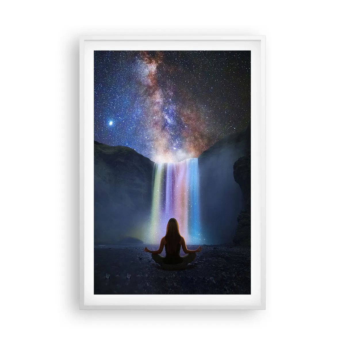 Poster in cornice bianca - Armonia assoluta - 61x91 cm