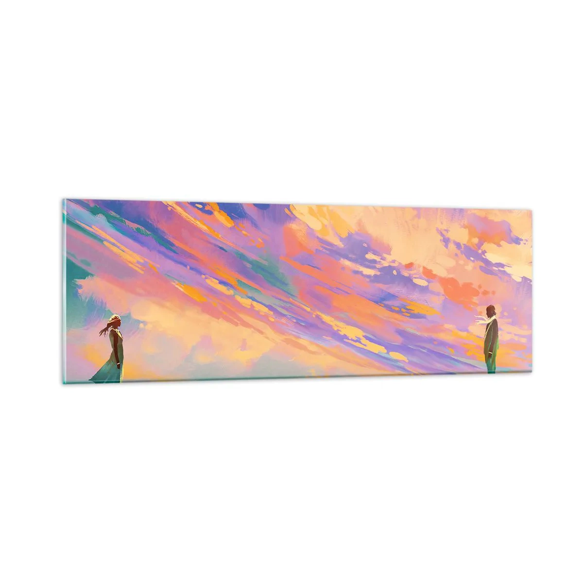 Quadro su vetro - Forza di attrazione - 90x30 cm