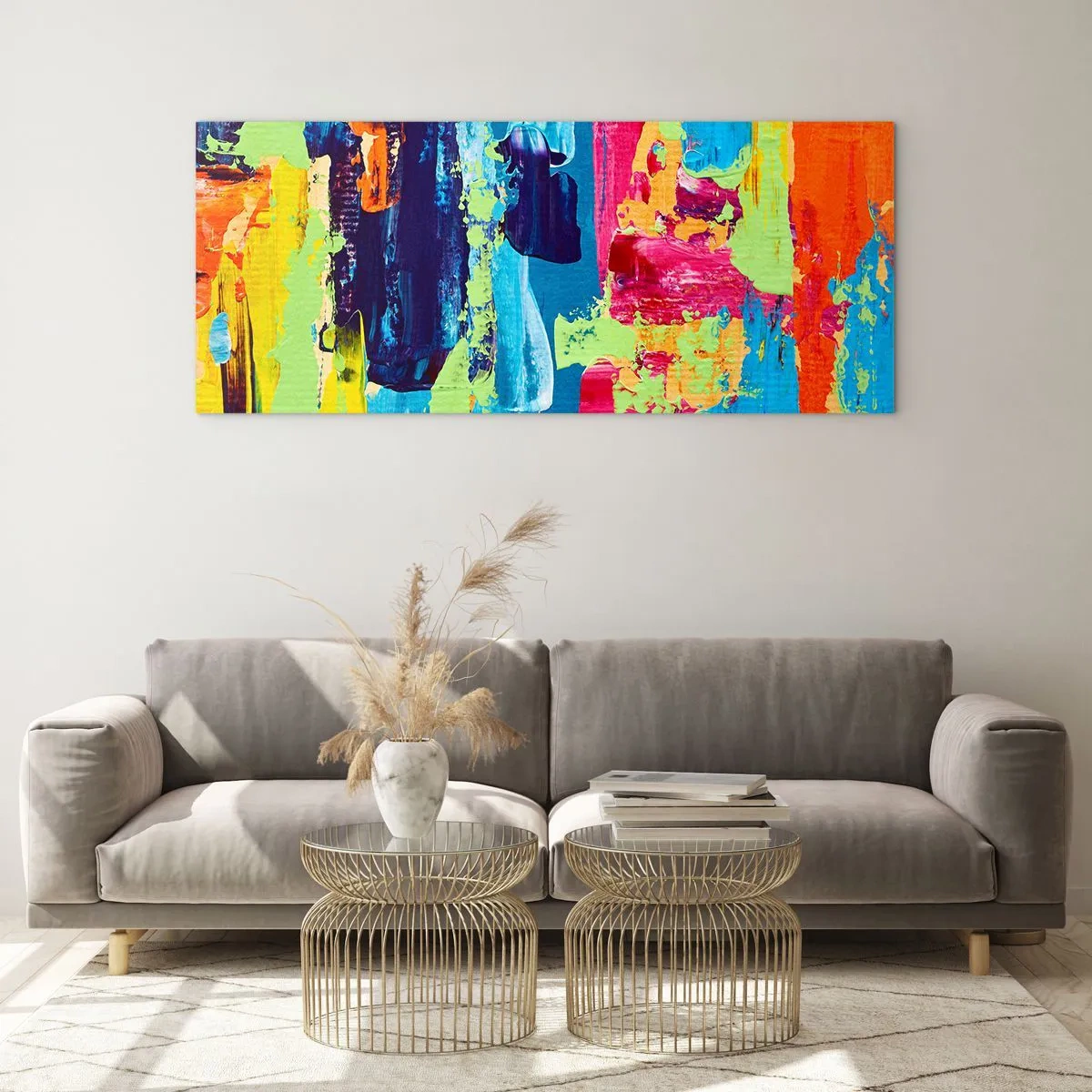 Quadro su vetro - La vita è bella! - 90x30 cm