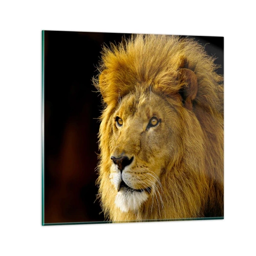 Quadro su vetro - Ritratto del re - 60x60 cm