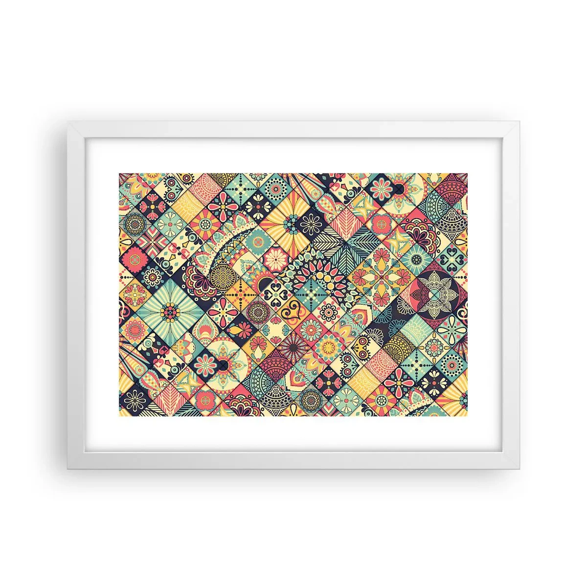 Poster in cornice bianca - L'atmosfera del Marocco - 40x30 cm